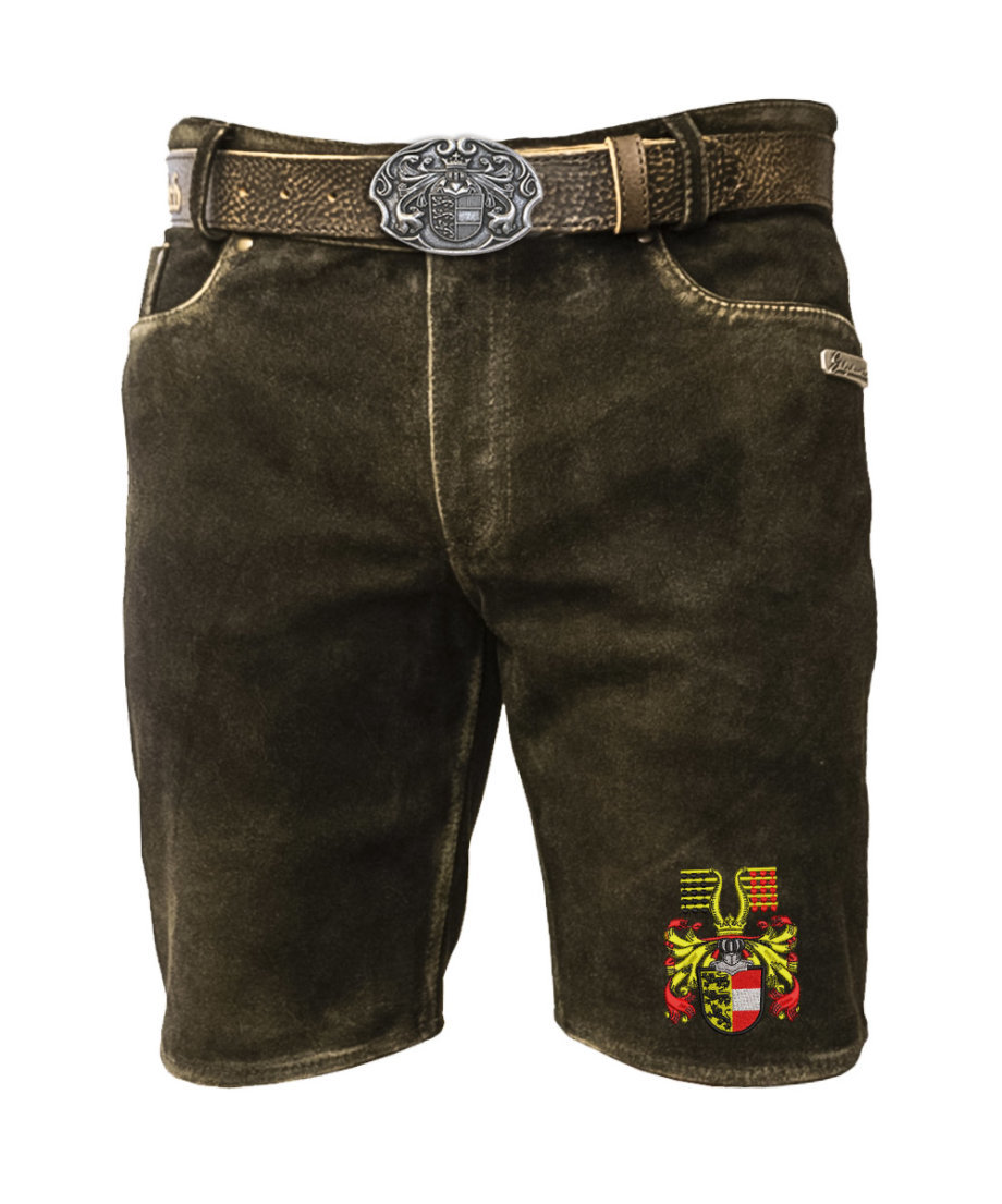 Lederhose "Waldmeister" Österreich & Bundesland Edition