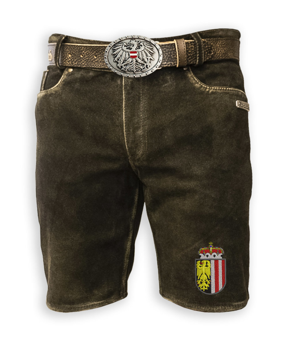 Lederhose "Waldmeister" Österreich & Bundesland Edition