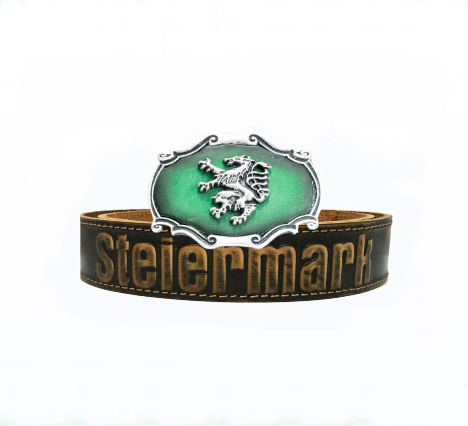Steiermark Gürtel Trachtenbraun